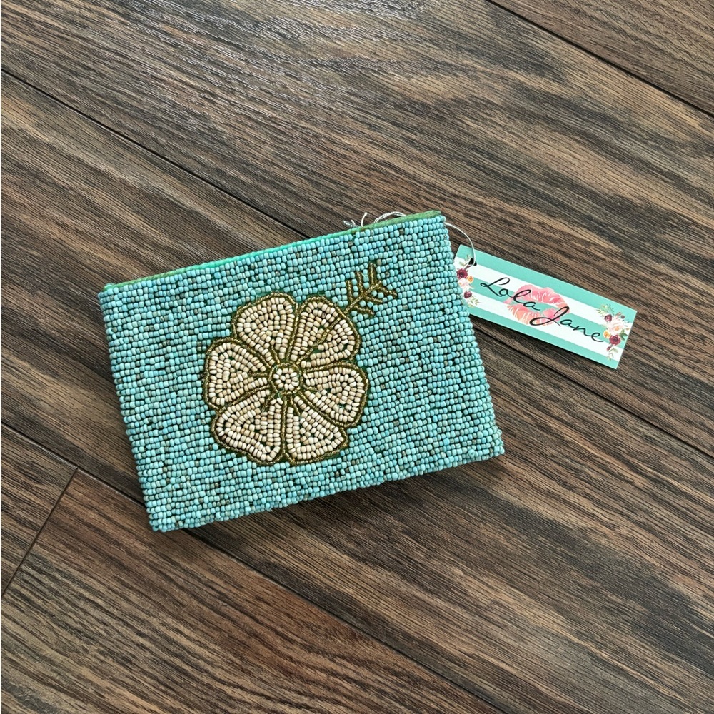 ♡NWT♡ Lola Jane Beaded Coin Purse